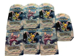 (Lot of 7) Disney Lorcana: Winterspell Sleeved Booster Packs - Image 1