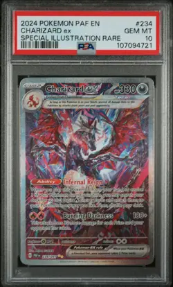 PSA 10 Charizard Ex 2024 Pokemon Paf En-Paldean Fates #234 - Image 1