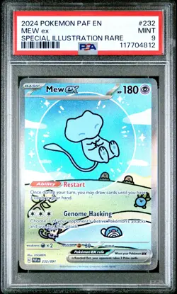 PSA 9 Mew Ex 2024 Pokemon Paf En-Paldean Fates #232 - Image 1