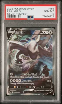 PSA 10 Fa/Lugia V 2022 Pokemon Sword & Shield Silver Tempest #186 - Image 1