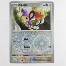 Aipom Reverse Holo SV04: Paradox Rift 145/182 NM Pokemon TCG - Image 1