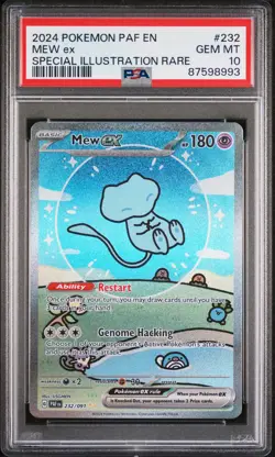PSA 10 Mew Ex 2024 Pokemon Paf En-Paldean Fates #232 - Image 1