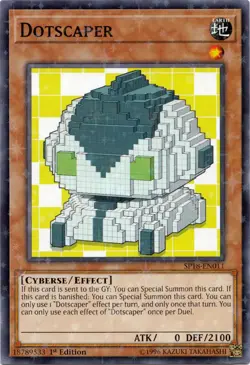 Yugioh! MP Dotscaper - SP18-EN011 - Starfoil Rare - 1st Edition Moderately Playe - Image 1