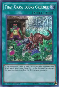 Yugioh! MP That Grass Looks Greener - RATE-EN066 - Secret Rare - 1st Edition Mod - Image 1