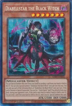 Yugioh! MP Diabellstar the Black Witch - RA03-EN032 - Prismatic Collector's Rare - Image 1