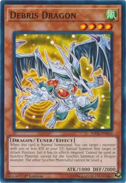 Yugioh! MP Debris Dragon - SDCL-EN016 - Common - 1st Edition Moderately Played, - Image 1
