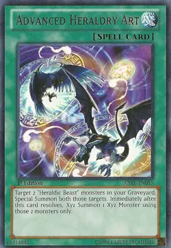 Yugioh! MP Advanced Heraldry Art - ABYR-EN055 - Rare - 1st Edition Moderately Pl - Image 1