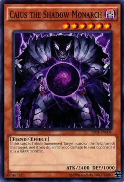 Yugioh! MP Caius the Shadow Monarch - SR01-EN004 - Common - Unlimited Edition Mo - Image 1