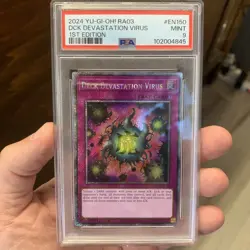 2024 YUGIOH RA03 DECK DEVASTATION VIRUS 1ST ED SECRET PSA 9 EN150 - Image 1