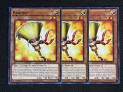 3x YuGiOh! - Broomy MP25-EN385 Common 1st Edition Near Mint - Image 1