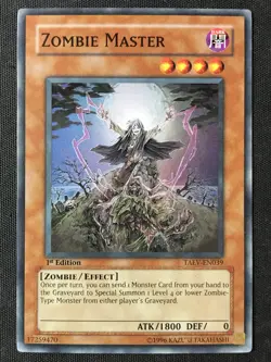Yugioh TCG Tactical Evolution TAEV-EN039 Zombie Master 1st Edition Super Rare MP - Image 1