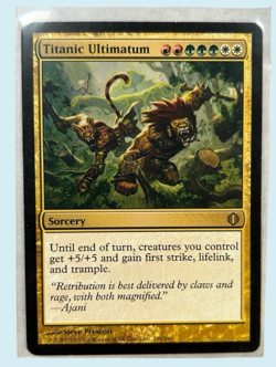 Titanic Ultimatum, Shards of Alara, NM Near Mint, Magic the Gathering MTG - Image 1