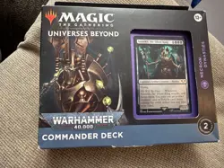 1 x MTG Universes Beyond Warhammer 40,000 Commander Deck Necron Dynasties - Image 1