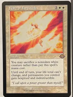 Flare of Fortitude retro - Modern Horizons 3 MTG Magic the Gathering - Image 1