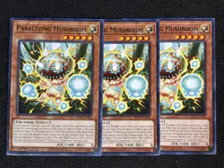 3x YuGiOh! - Paralyzing Mushroom MP25-EN384 Common 1st Edition Near Mint - Image 1