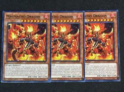 3x YuGiOh! - Magmacho Dragon MP25-EN307 Common 1st Edition Near Mint - Image 1