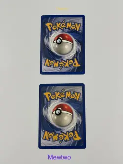 Pokemon TCG Base Set Holo LP Lot Raichu 14/102 + Mewtwo 10/102 ***NICE*** - Image 5