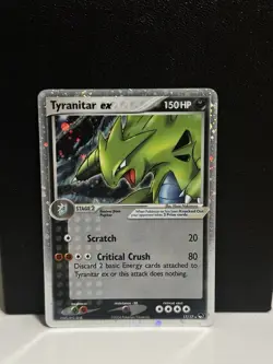 Pokemon Tyranitar Ex (Holo) - POP Series 1 17/17 Ultra Rare 2004 VG-EX NM - Image 1