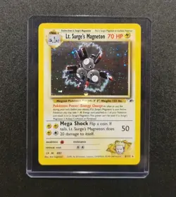 Pokemon Lt. Surge's Magneton 8/132 - Gym Heroes Holo Rare - NM Vintage WotC - Image 1