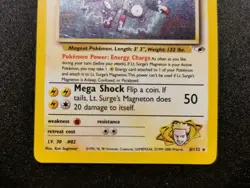 Pokemon Lt. Surge's Magneton 8/132 - Gym Heroes Holo Rare - NM Vintage WotC - Image 4