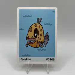 Pookiemoot Gen 3 - Feedme (Feebas) #0349 - Pokemon Fan Art Non TCG - Image 1