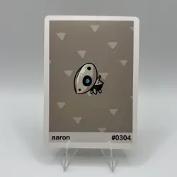 Pookiemoot Gen 3 - Aaron (Aron) #304 - Pokemon Fan Art Non TCG - Image 1