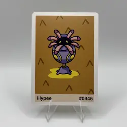 Pookiemoot Gen 3 - Lilypee (Lileep) #0345 - Pokemon Fan Art Non TCG - Image 1