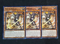 Yugioh! 3x Pyrite Knight MP25-EN367 Common 1st Ed NM - Image 1
