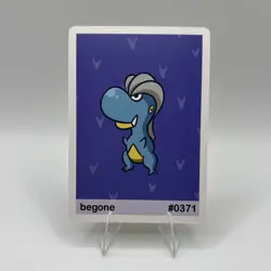 Pookiemoot Gen 3 - Begone (Bagon) #0371 - Pokemon Fan Art Non TCG - Image 1