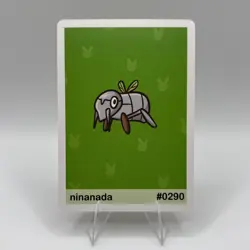 Pookiemoot Gen 3 - Ninanada (Nincada) #290 - Pokemon Fan Art Non TCG - Image 1