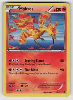 Moltres 14/99 Holo Rare Next Destinies Pokemon Holo LP - Image 1