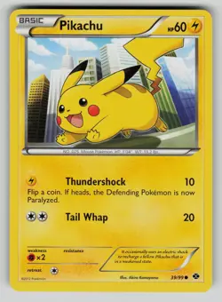 Pikachu 39/99 Common Next Destinies Pokemon LP - Image 1
