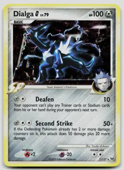Dialga G 7/127 Platinum Holo Pokemon LP - Image 1