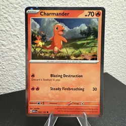Pokemon Charmander [Cosmos Holo] 004/165 Holo Promo Rare - Image 1