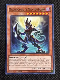 3x YuGiOh! Mikazukinoyaiba, the Moon Fang Dragon MP25-EN346 Common 1st Near Mint - Image 2