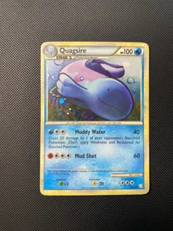 Quagsire 9/123 Holo Rare HeartGold & SoulSilver Pokemon - MP - Image 1