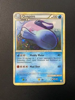 Quagsire 9/123 Holo Rare HeartGold & SoulSilver Pokemon - MP - Image 3