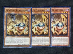 3x YuGiOh! - Swarm of Centipedes MP25-EN329 Common 1st Edition Near Mint - Image 1