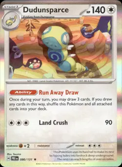 Dudunsparce 080/131 Rare - Pokemon Prismatic Evolutions Holo - Image 1