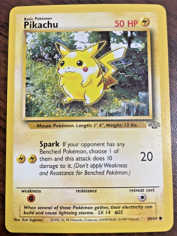 Pokemon TCG - Pikachu 60/64 - Common - Unlimited Edition English Jungle - LP - Image 1