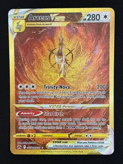 Pokemon Arceus VSTAR (Secret) SWSH: Crown Zenith: GG70/GG70 NM - Image 1