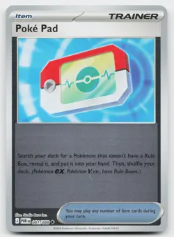 Poke Pad 081/088 Uncommon Perfect Order Pokemon Reverse Holo Near Mint - Image 1