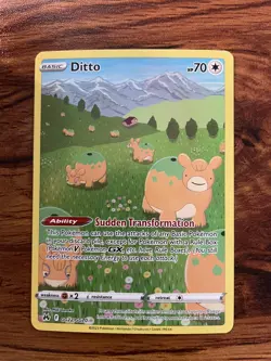 DITTO GG22/GG70 HOLO CROWN ZENITH GALARIAN GALLERY POKEMON NM - Image 1