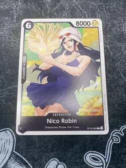 One Piece NICO ROBIN OP10-089 OP10 Royal Blood Release Event Stamp See Pics - Image 2
