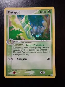 Pokemon TCG Metapod Holo 39/112 FireRed & LeafGreen 2004 LP Ungraded - Image 1