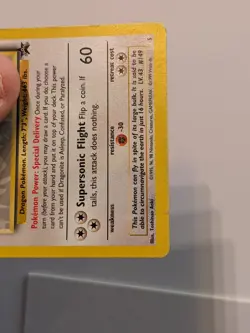 Dragonite Black Star Promo 5 Pokemon Vintage 1999 WB The First Movie- LP - Image 4