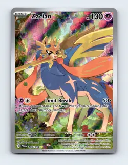 NM Zacian 100/094 ME02: Phantasmal Flames Illustration Rare Pokemon Card - Image 1