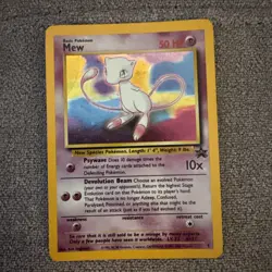 Mew Black Star Promo #9 Holo 2000 Vintage Pokemon Card MP Raw - Image 1