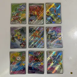 Pokemon TCG First Partner ILLUSTRATION COLLECTION SET Series 1 Promo (9 Cards) - Image 1