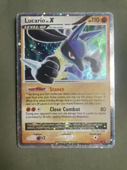 Pokemon TCG Lucario Lv X Promo Holo - Pokemon Promos Promotional Card - Image 1
